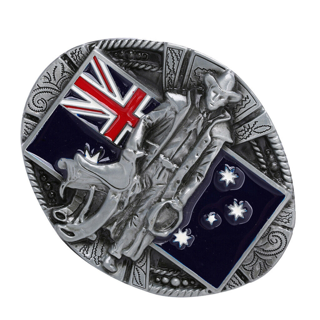 Fashion Western Australian Flag Cowboy Belt Buckles Men Accessories