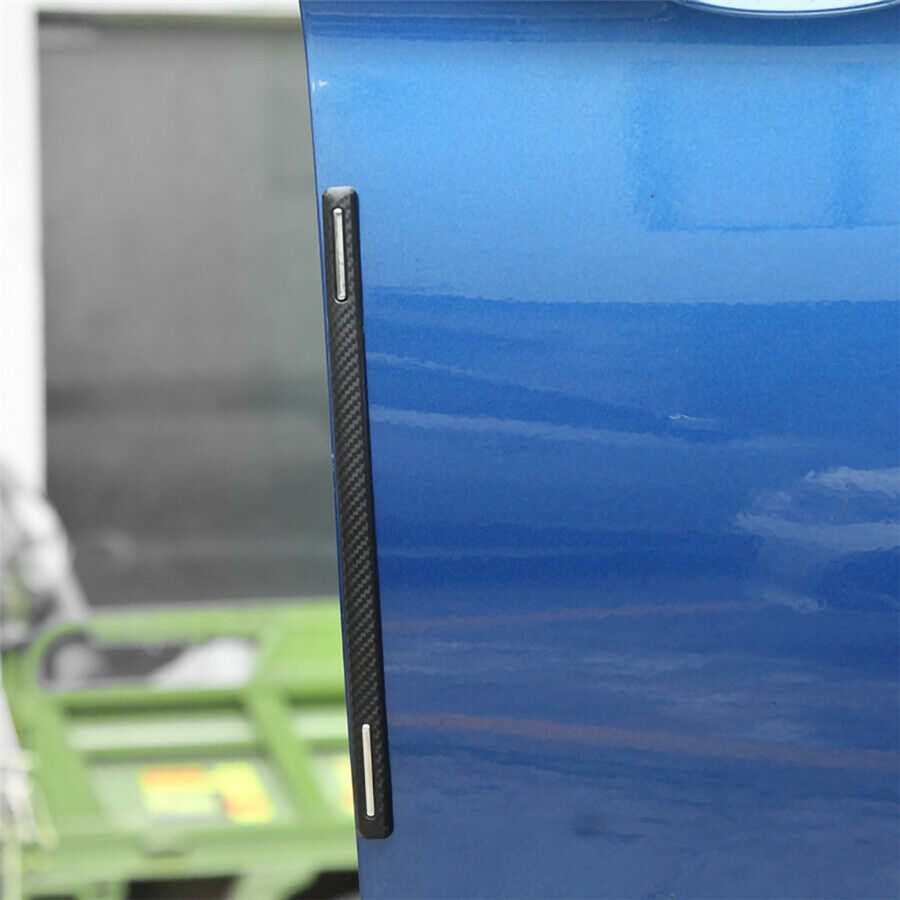 24.8cm x 1.4cm Carbon Fiber Pattern Wear-resistant Car Bumper Corner Guard Cover