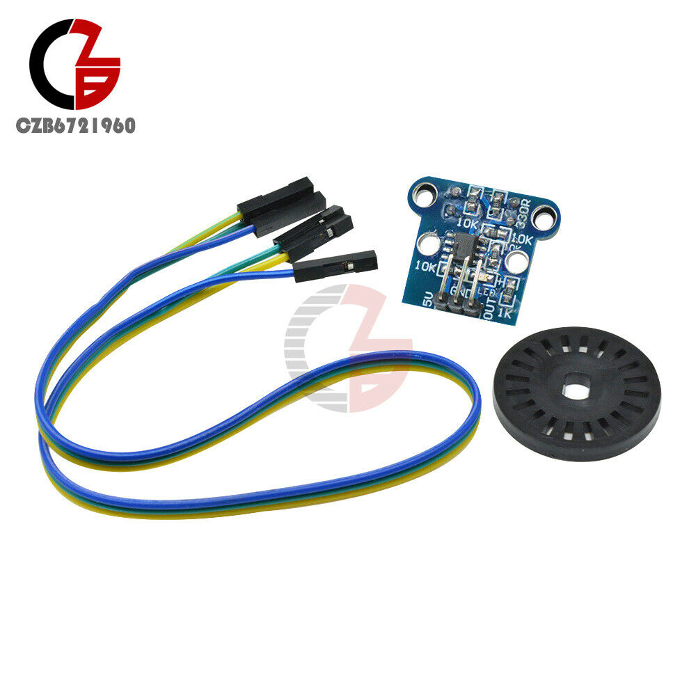 2PCS HC-020K Sensor Double Speed Measuring Module w/ Photoelectric Encoders Kit