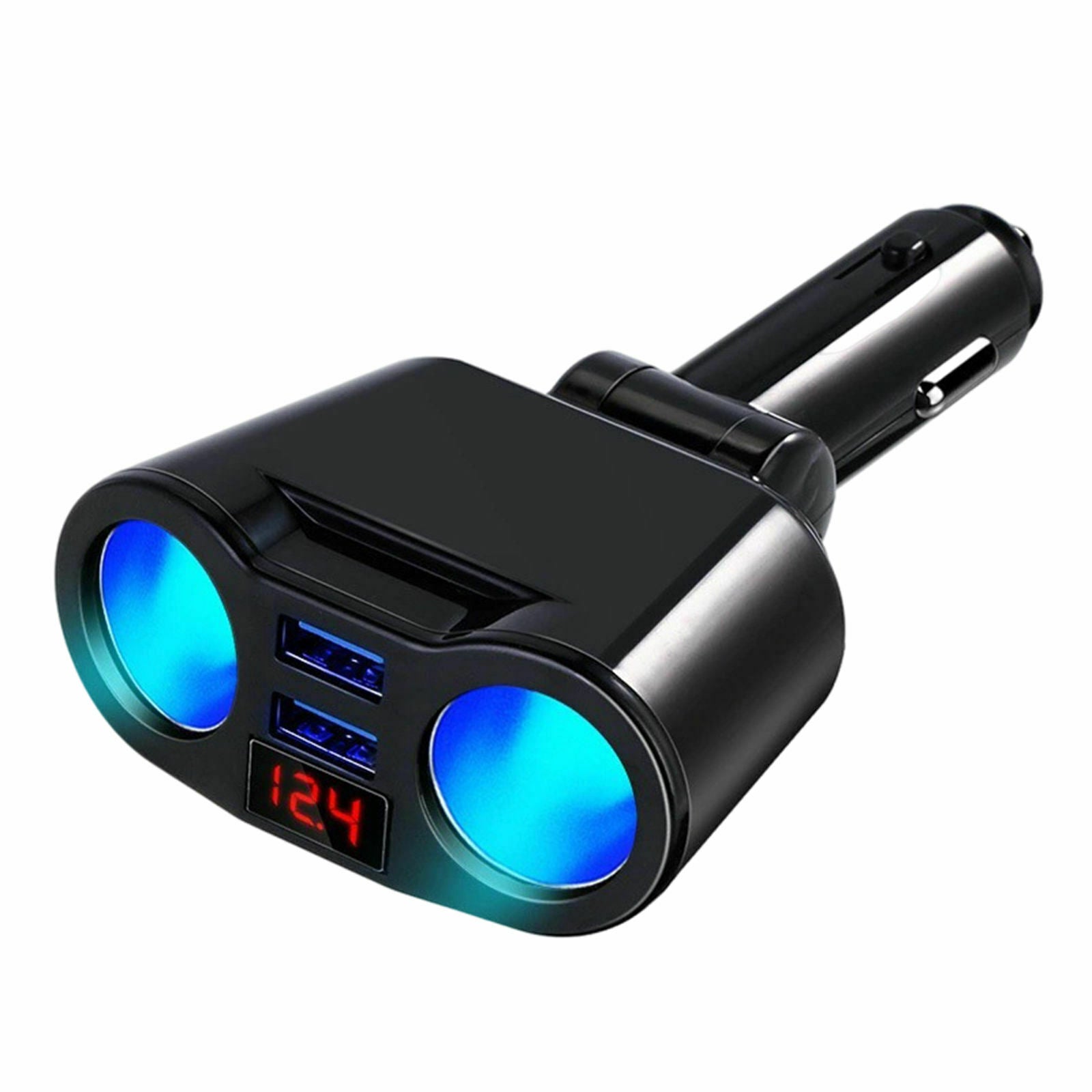ABS Vehicle Cigarette Lighter Adapter Charger Supplies for Phones Cameras