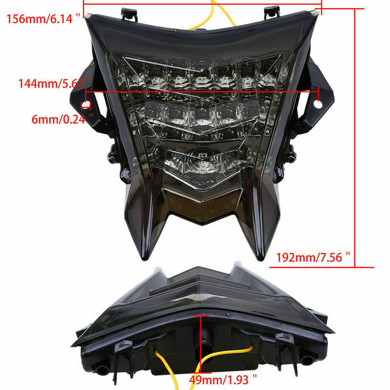 Smoked LED Stop Integrated Tail Light Turn Signal For BMW S1000RR 2010-2013