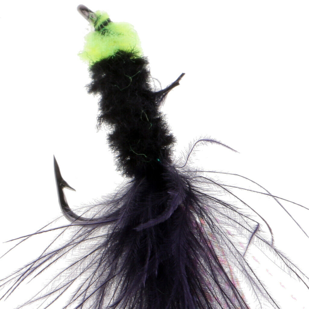 10pcs Dry Fly Fishing Lures Suck Eggs Lixivian Woolly Buggers Streamer