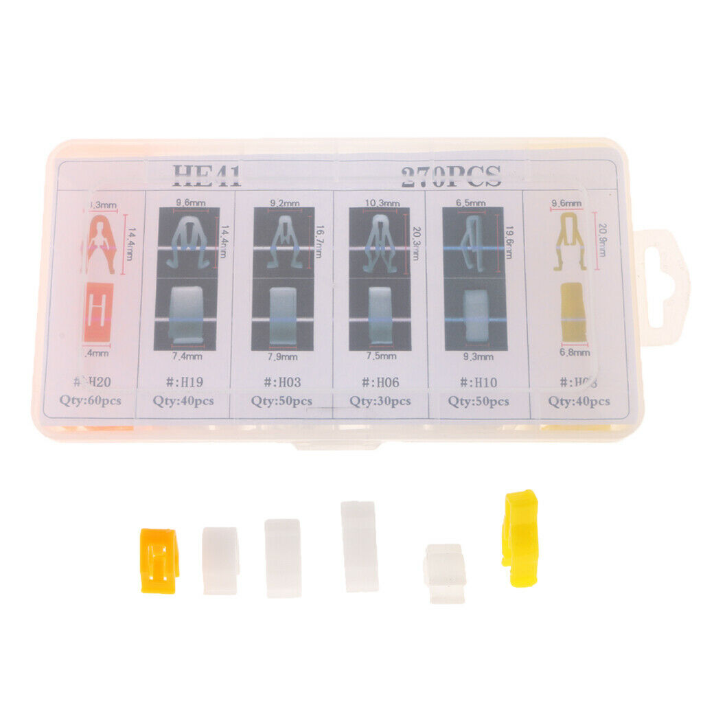 270 Pieces Car Panel Central Console Instrument DVD CD Trim Clips Buckles