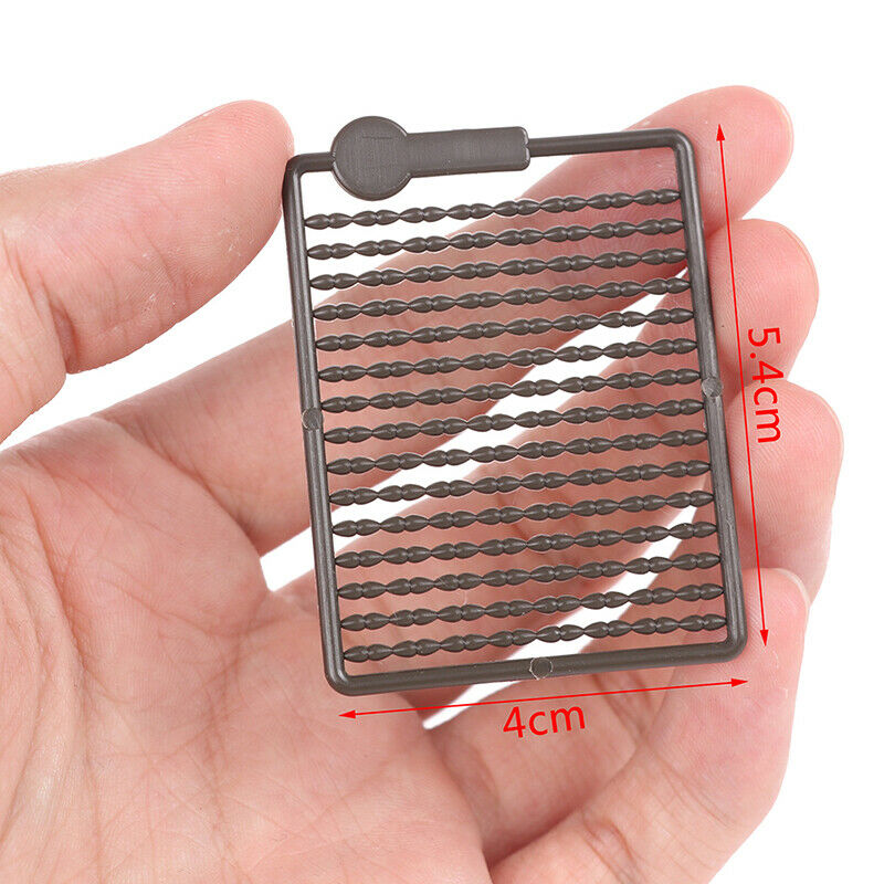 5 Cards Carp Fishing Hair Stops for Boilie Bait Dumbell Shape Fishing Bob.l8