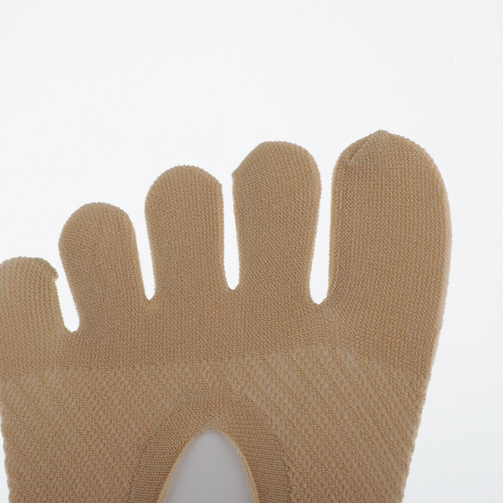 4 Pairs of Invisible Low Cut Socks for Women with Five Fingers of The