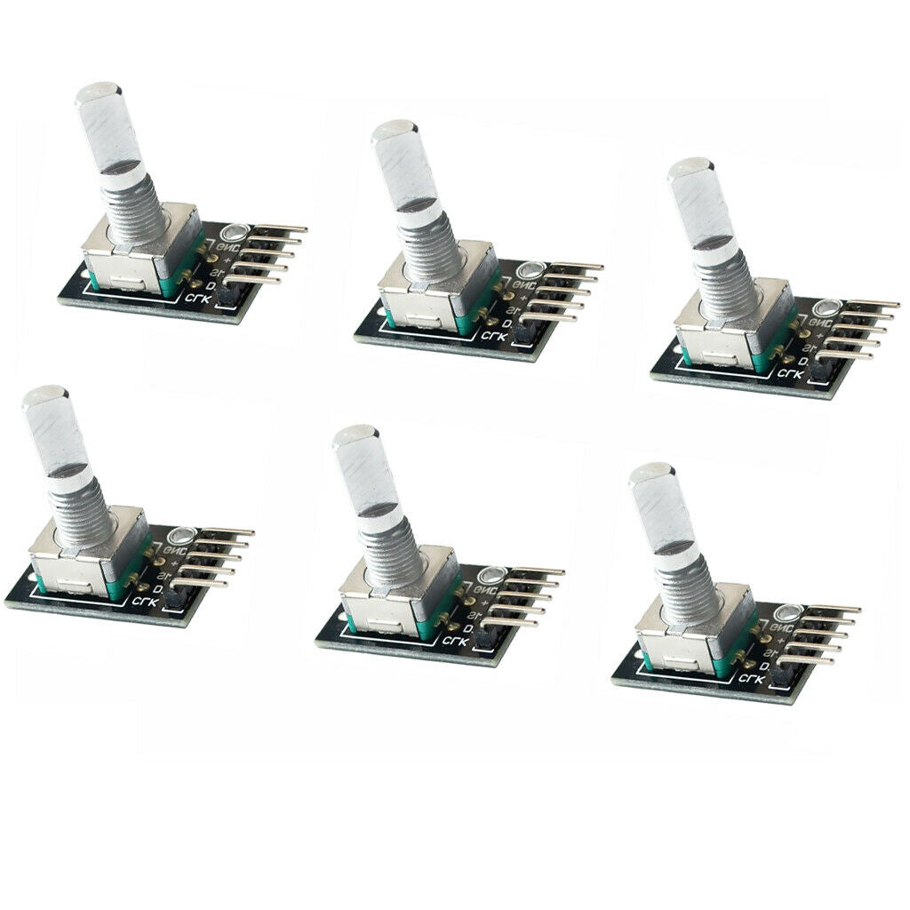 6pcs 5V Rotary Encoder Module KY-040 Brick Sensor Clickable Switch   ARM