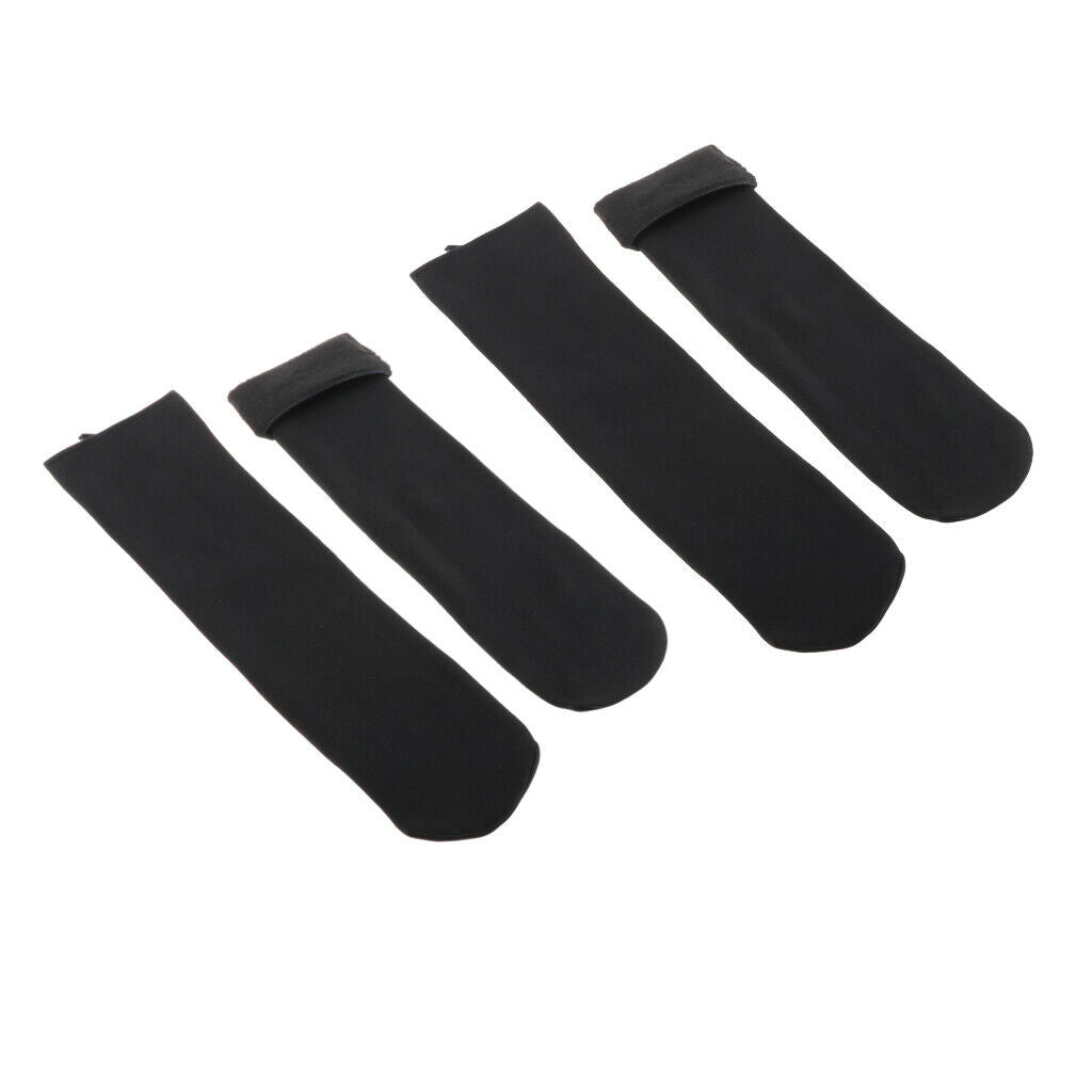 2 Pairs Autumn Winter Thickening Wamer Socks for Women Men Breathable Black