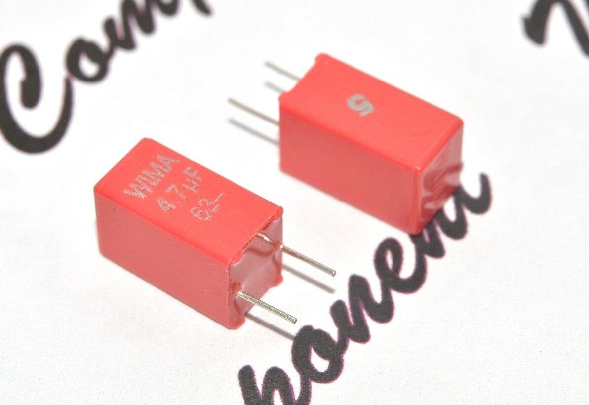 2pcs - WIMA MKS2 4.7uF (4,7uF) 63V 5% pitch:5mm Capacitor MKS2C044701M00JSSD