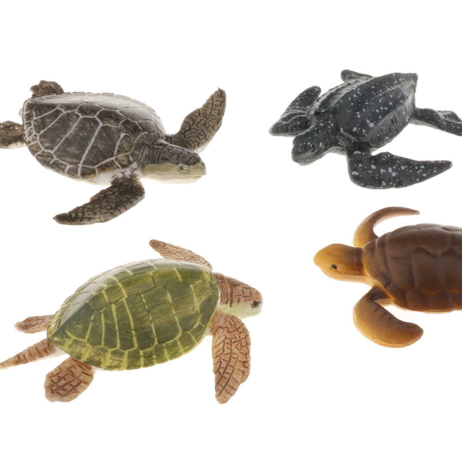 Plastic Animal Turtles Figures Marine Toys for Kids Decor Party Bag Filler
