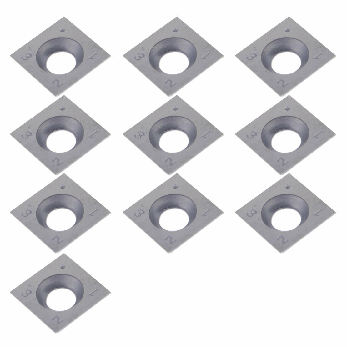 10x Squareide Cutter Inserts 4-Edge 15x15x2.5mm w/ Case Fit for Wood Turning An