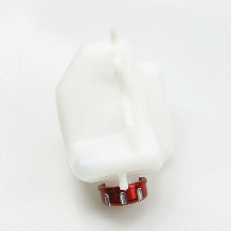 Red Lid ABS Plastic Coolant Reservoir Tank Radiator For Kawasaki KLX250 2008-15