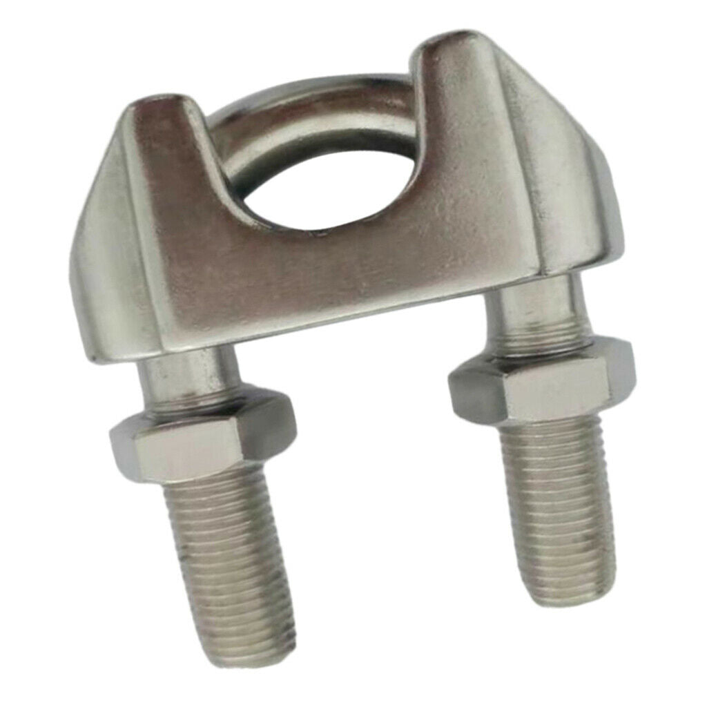 2mm 304 Stainless Steel Wire Rope Clip Clamp Saddle Clips U Bolt Fastener