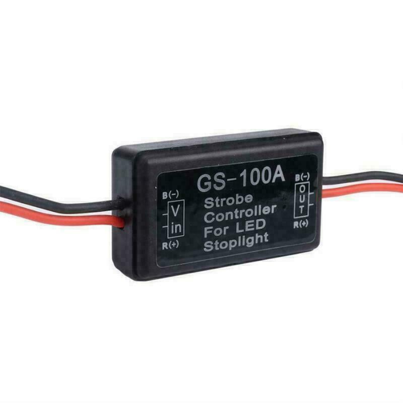 4x GS-100A Flash Strobe Controller Box Flasher Module LED Brake Tail Stop Light