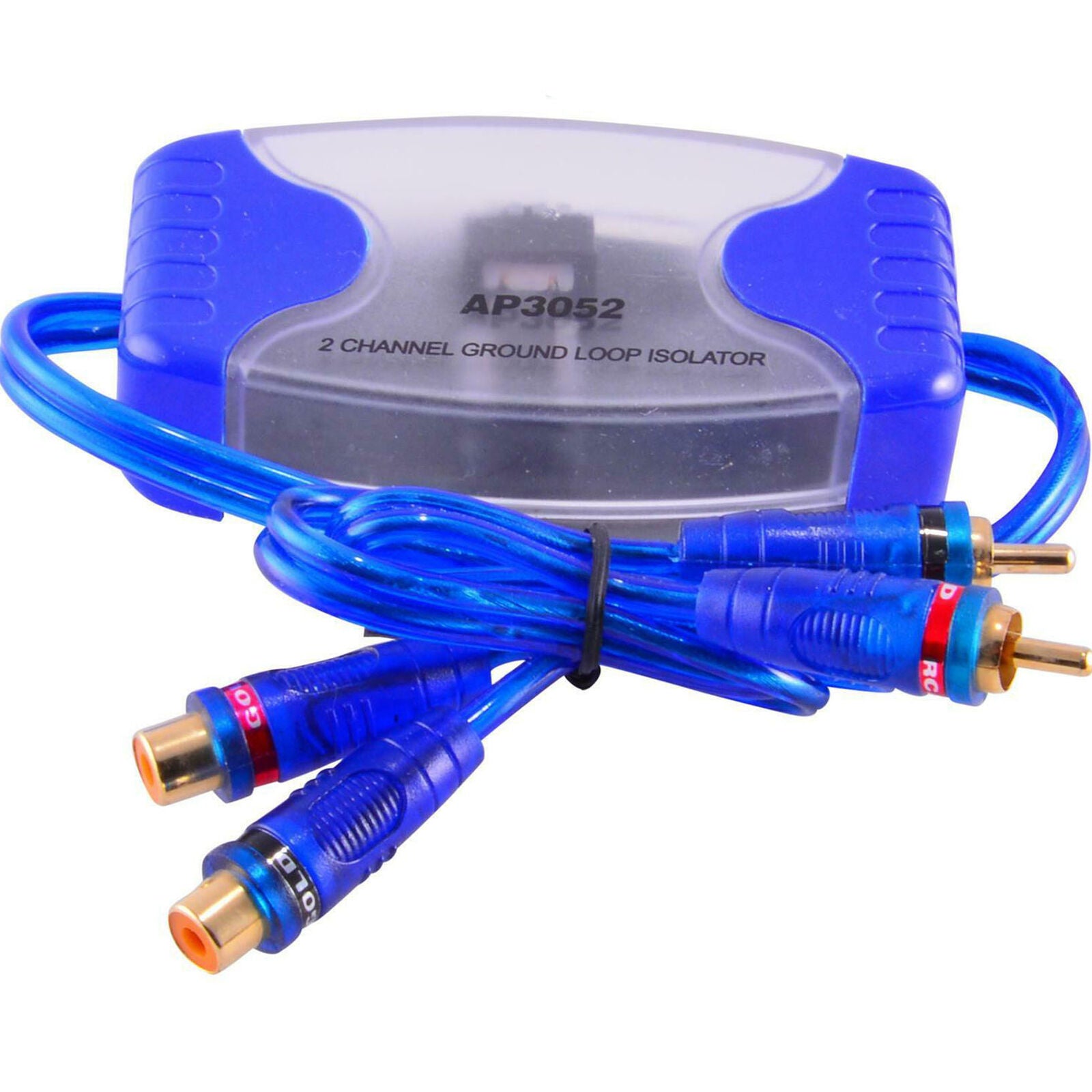 2-Channel RCA Audio Noise Filter Suppressor Ground Loop Isolator Car Stereo LA