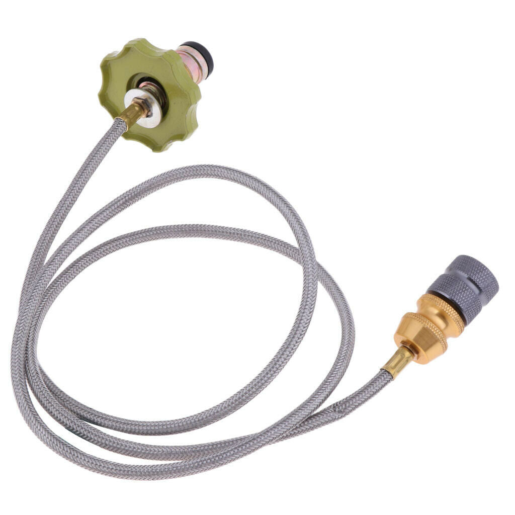 110cm Cooking Gas Tank Stove 12 in Hose Pipe Propane Refill Adapter Burner