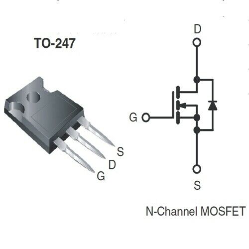 [3pcs] IRFPC40 N-FET 600V 6.8A 150W TO247