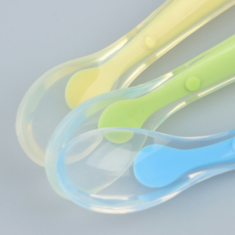 1PC Baby Spoon Feeding with Storage Box Non-Slip Baby Trainning Spoon Tablew Qx