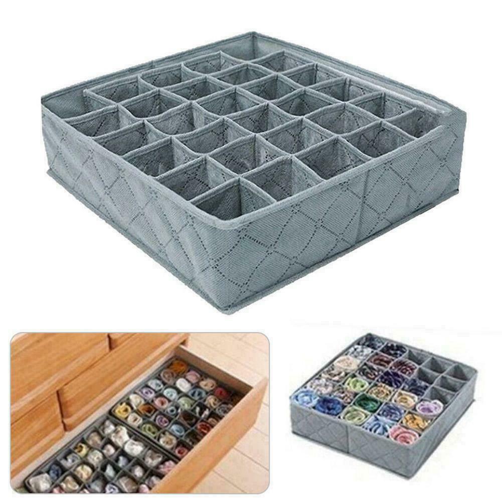 Storage Drawer Organiser Storage Box Tidy Socks Bra Divider Ties AU Draw A4E8