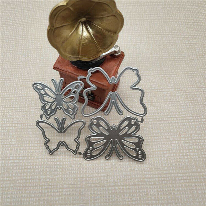 4 PCS Butterfly Metal Cutting Dies DIY Cards Stencils Card Mold Crafts Di.l8