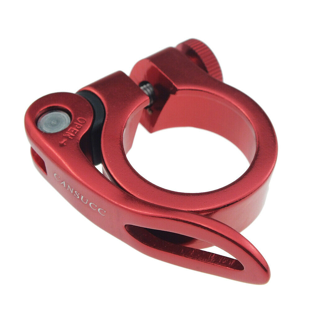 30mm SeatPost Clamp Tube Clip Quick Release Mountain Road Bike Part Red