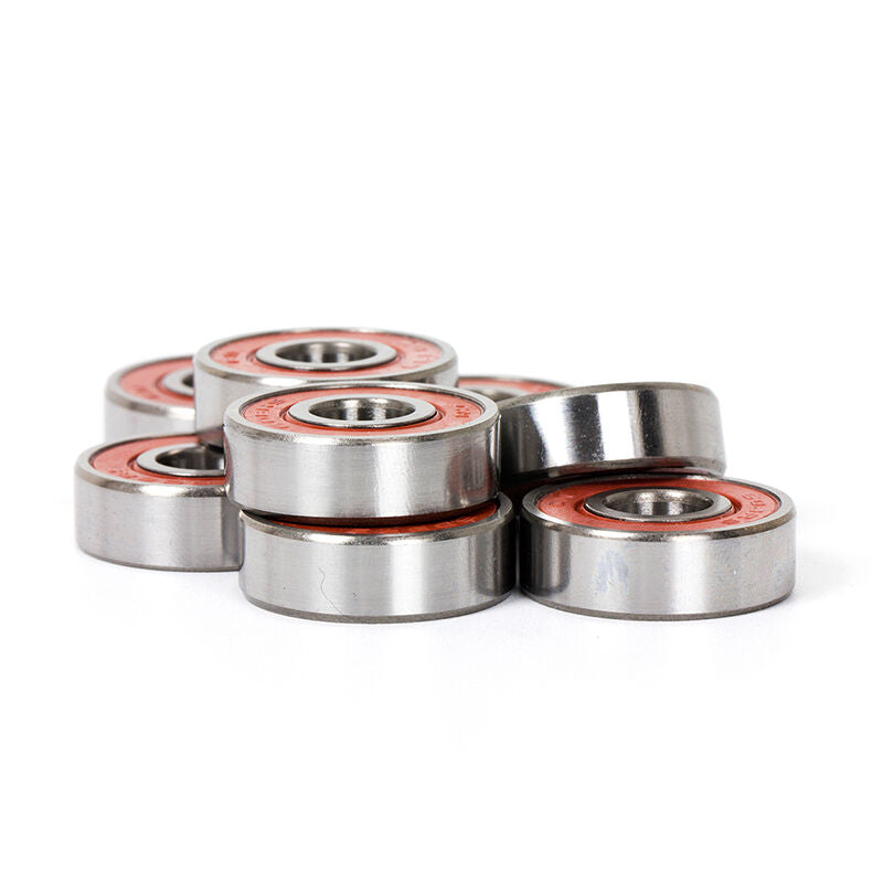 Skateboard Bearings ABEC 9 608 Chrome Steel for Fidget Spinner Parts 8 Pcs Red