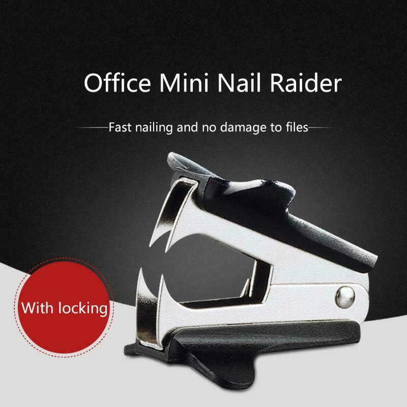 Black Mini Staple Remover Staple Puller Remover Tool for Office School Portable