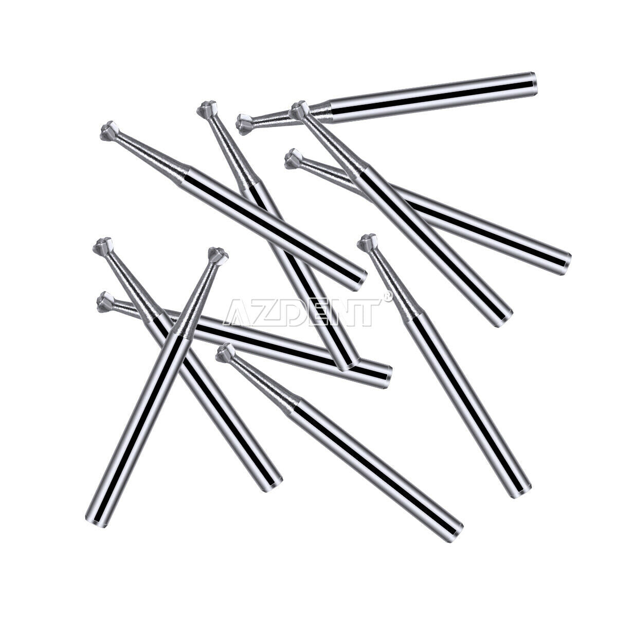 5 X Dental Steel Tungsten Carbide Bur Round type for High Speed Handpiece FG 4