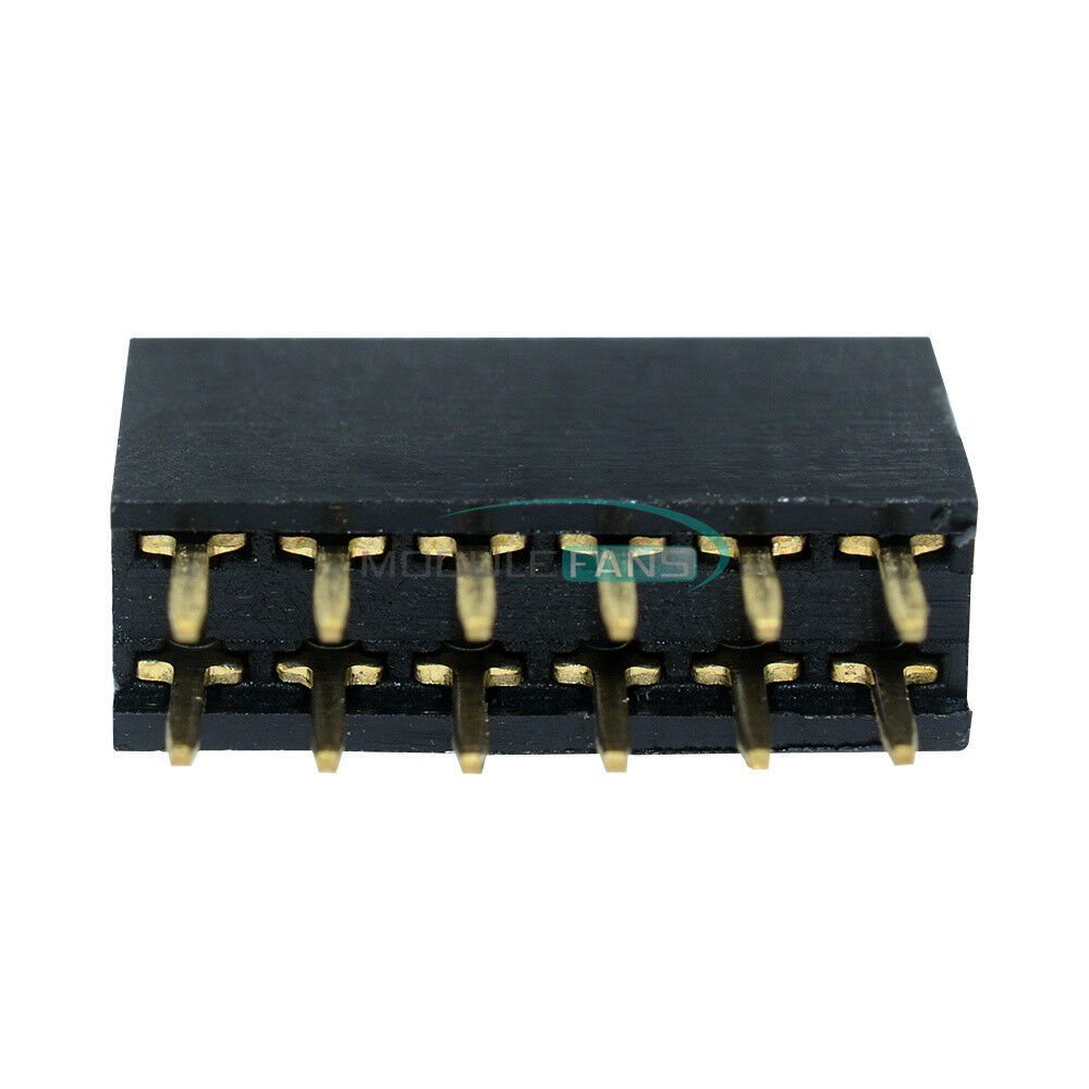 50PCS 12Pin 2.54mm Double Row Female Straight Header Pitch Socket Strip