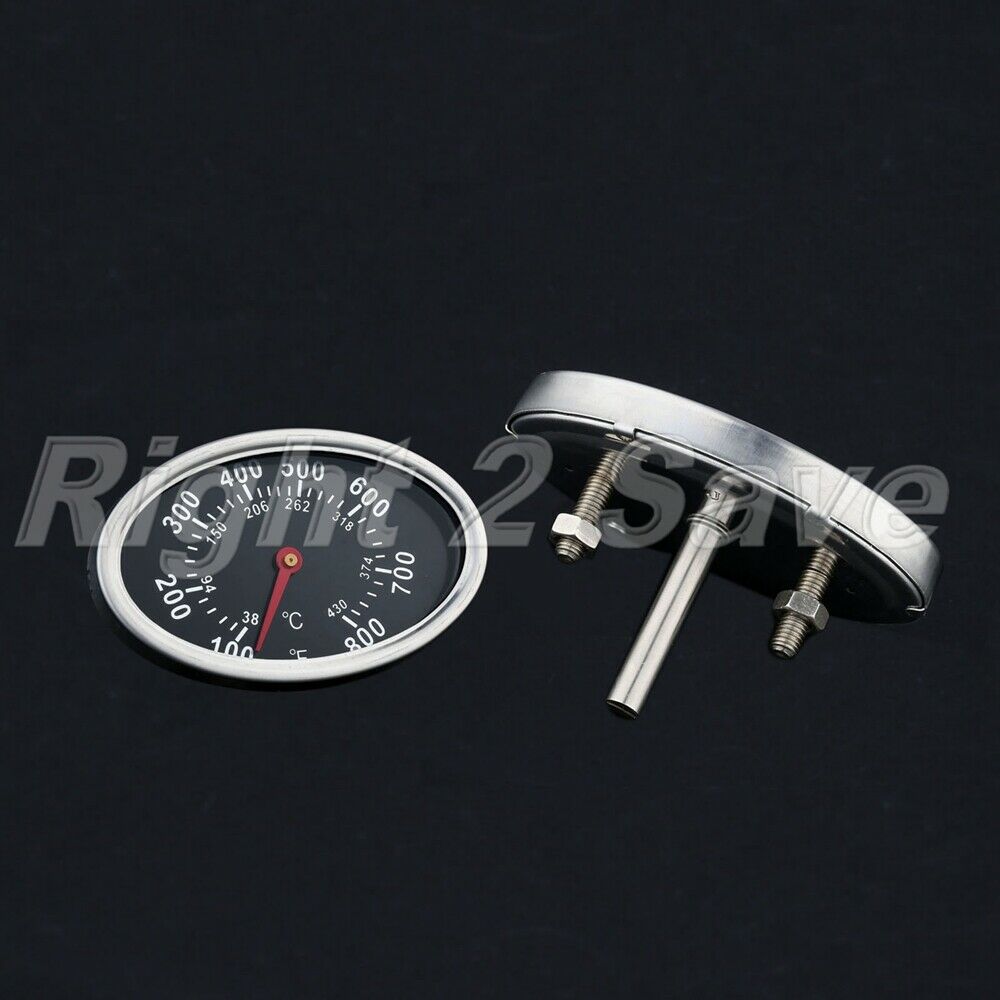 3 inch Dial Face Outdoor Barbecue BBQ Smoker Grill Thermometer Temperature Gauge