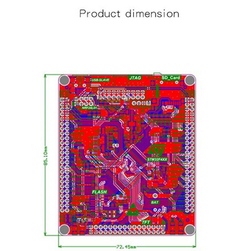 STM32F407VET6 Development Board Cortex-M4 STM32 Learning Board ARM Core Board Q8