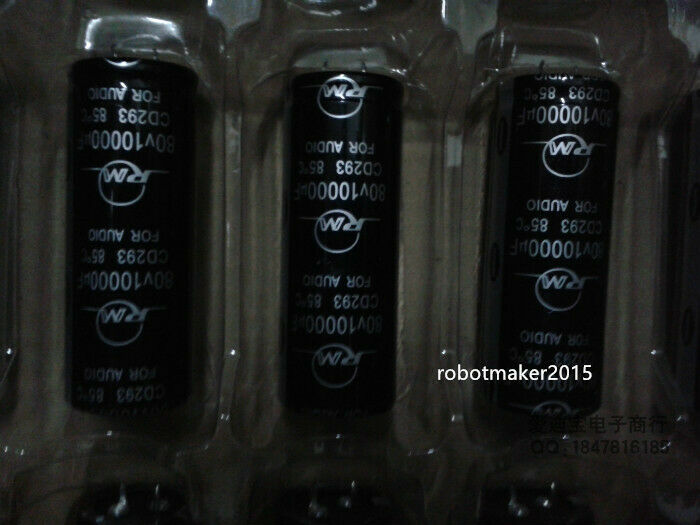 2 Pins 10000uf 10000mfd 80V 30*80 Electrolytic Capacitor CD293 series
