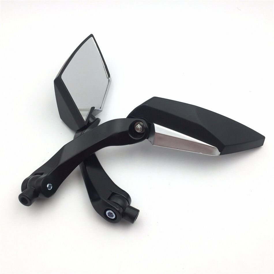 Black Mirrors 8mm 10mm For Screws 7/8" handlebar Suzuki B-King SFV650 Boulevard