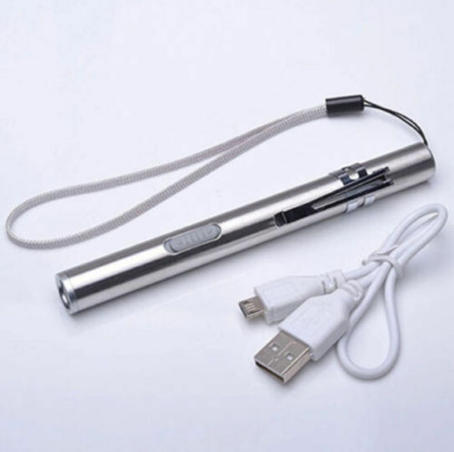 Latest Pocket LED Flashlight USB Rechargeable LED Torch Mini Penlight Lamp
