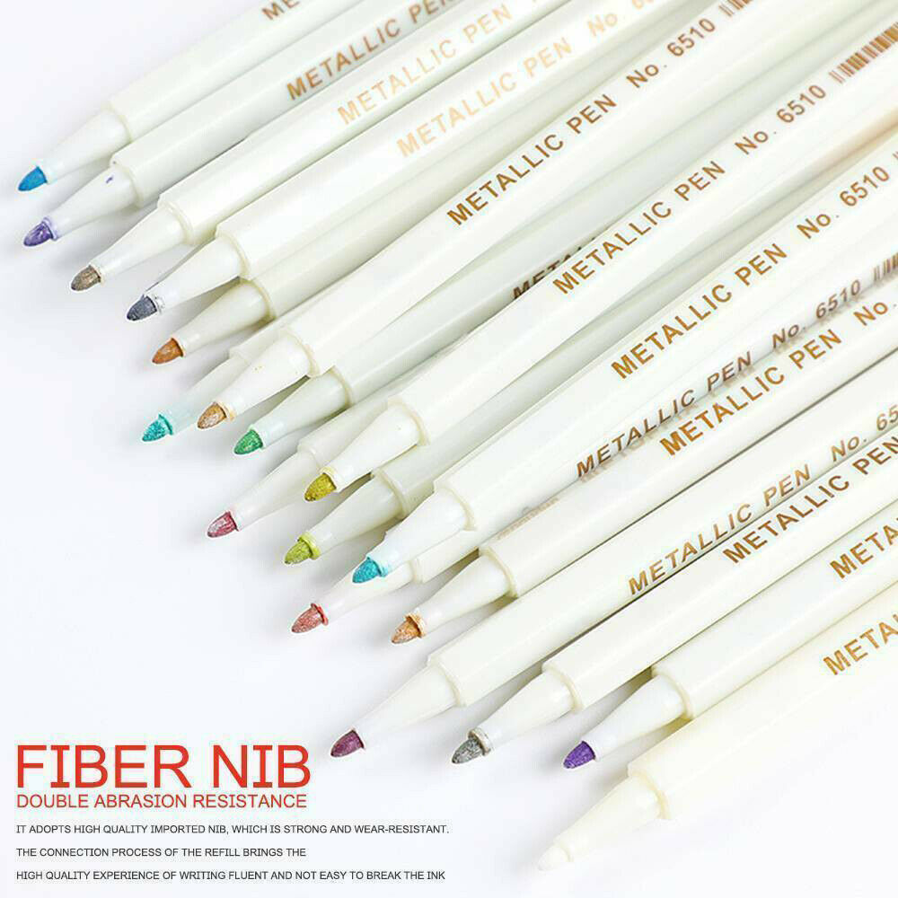 20pcs 20 Colors Acrylic Paint Marker Pens Set Permanent Ceramics Stone Metal