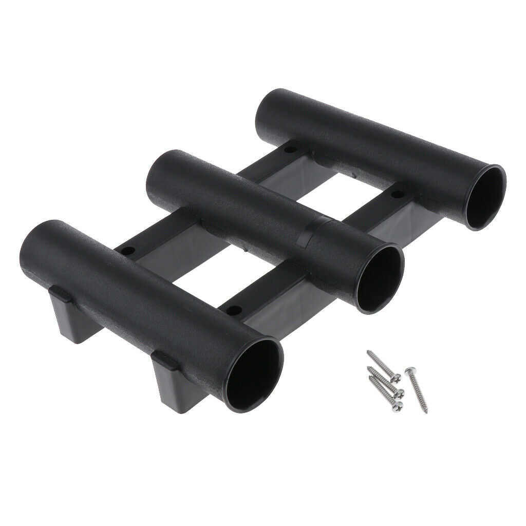2pcs Boat Fishing 3 Tube Link Rod Holder Rack Storage Rest Bracket Socket