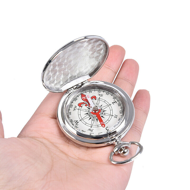 Pocket Watch Flip Compass Portable Hiking Navigation Compass Compass Key_jgM Tt
