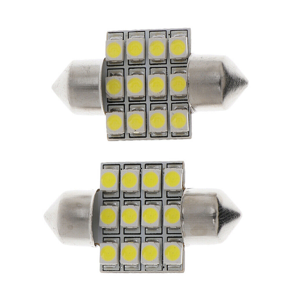 12V 6000~7000K Universal Car Roof Dome Map Reading Over Head Light Lamp Bulb