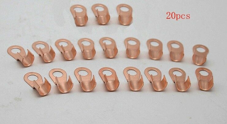 20A CAR OPEN BATTERY LUGS TERMINAL CRIMP JOINT WIRE CONNECTOR CABLE LUG 10pc