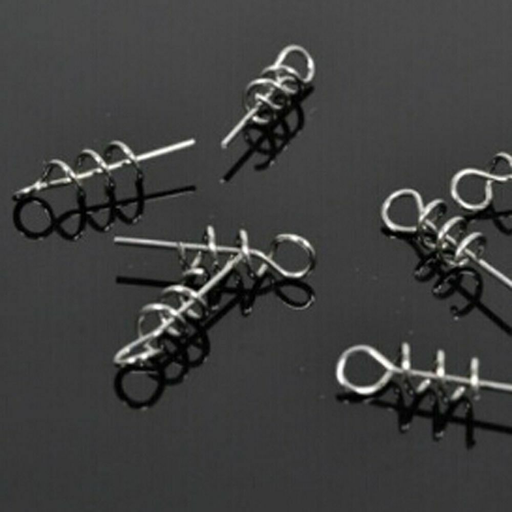 Universal Outdoor Sport Pins Stainless Steel Spring Lock Needle Fishing Bait