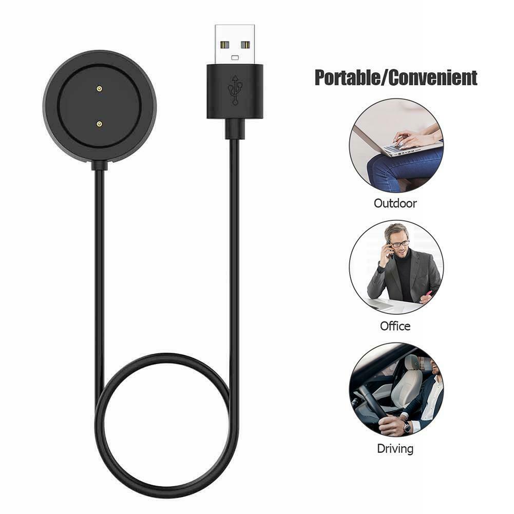 1m Replacement USB Magnetic Charging Dock Cable for Amazfit GTR 42mm/47mm @