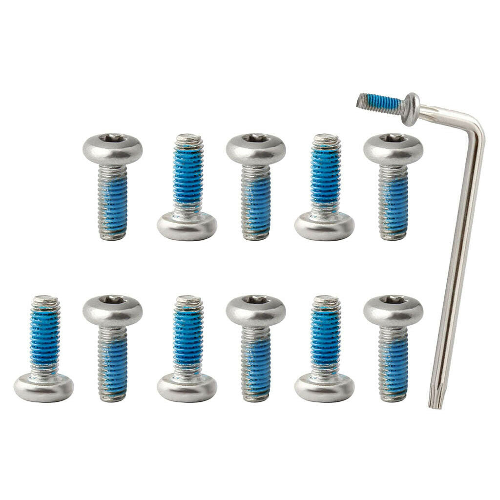 Standard Steel MTB Bike Bicycle Disc Brake Rotor Screw Bolts M5x10mm Set
