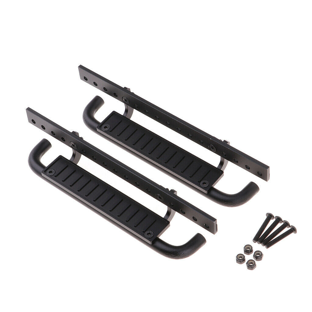 2 Pack Remote Control Car Metal Side Pedal Plate for   D90 1/10 RC Crawler