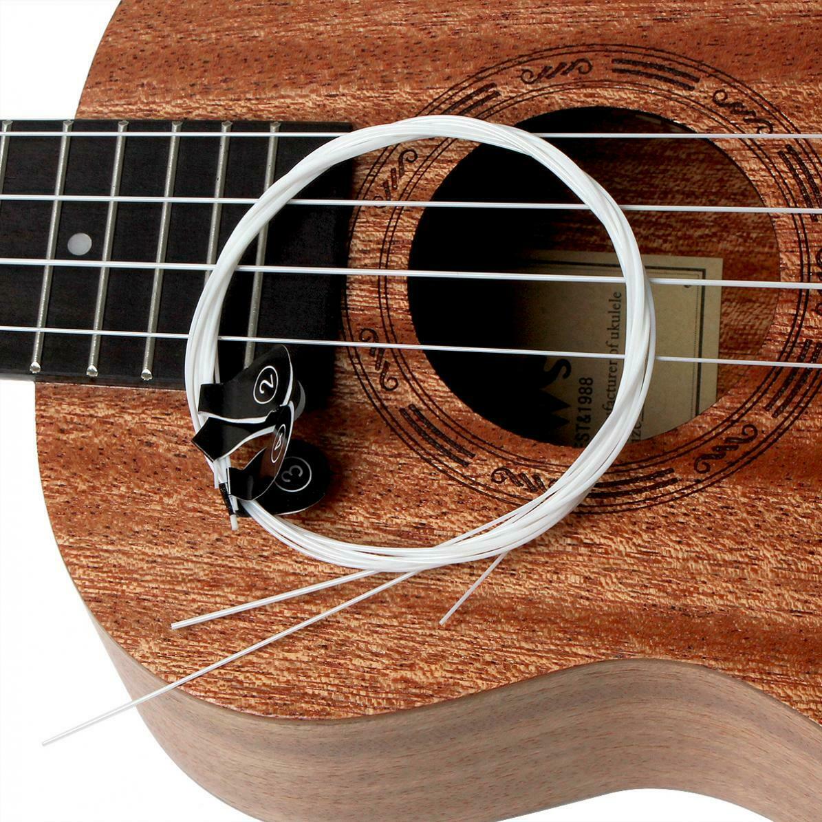 4pcs/set Ukulele Strings White Nylon Hawaii Four Strings Guitar Ukelele Strings