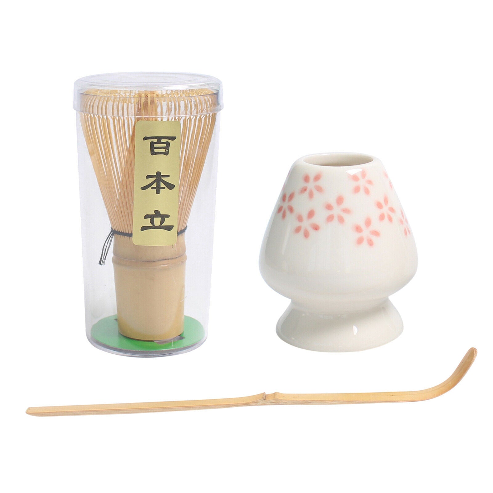 Matcha Tea Whisk Set Bamboo Tea Scoop Matcha Ceremony Starter Flower