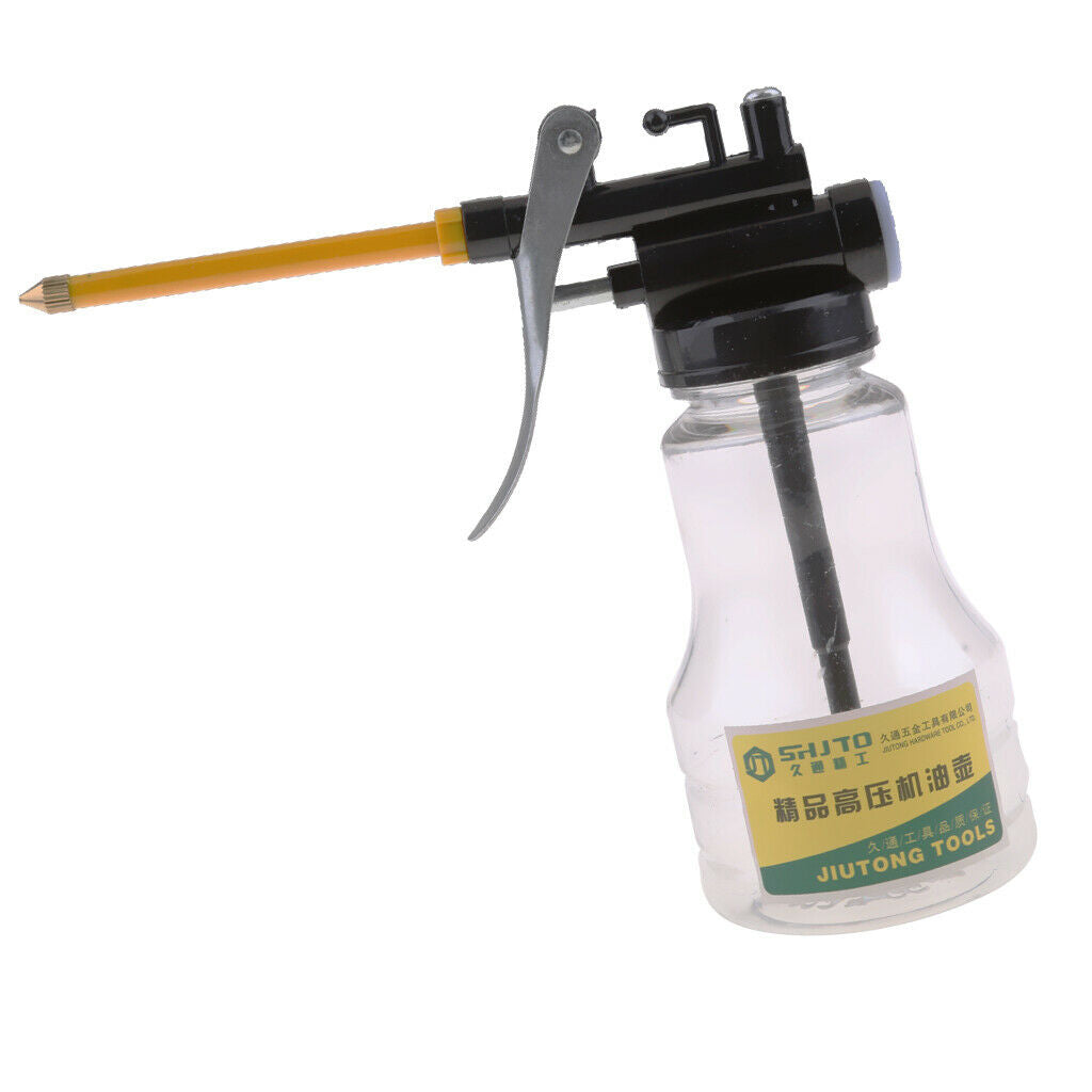 4pcs Oil Can Oil Pot High Pressure Pump Oiler Spray Hose for Lubricants