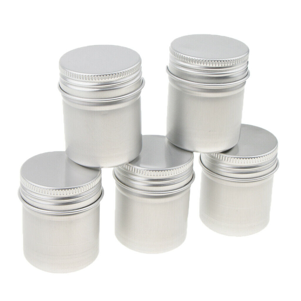 30-Pack Aluminium Tin Jars Storage Cosmetic Bottle Round Containers with Metal
