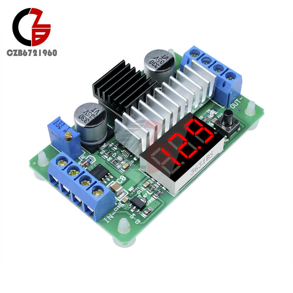 DC-DC LTC1871 Boost LED Voltmeter Module 3.5 to 30V 100W Step up Power Module