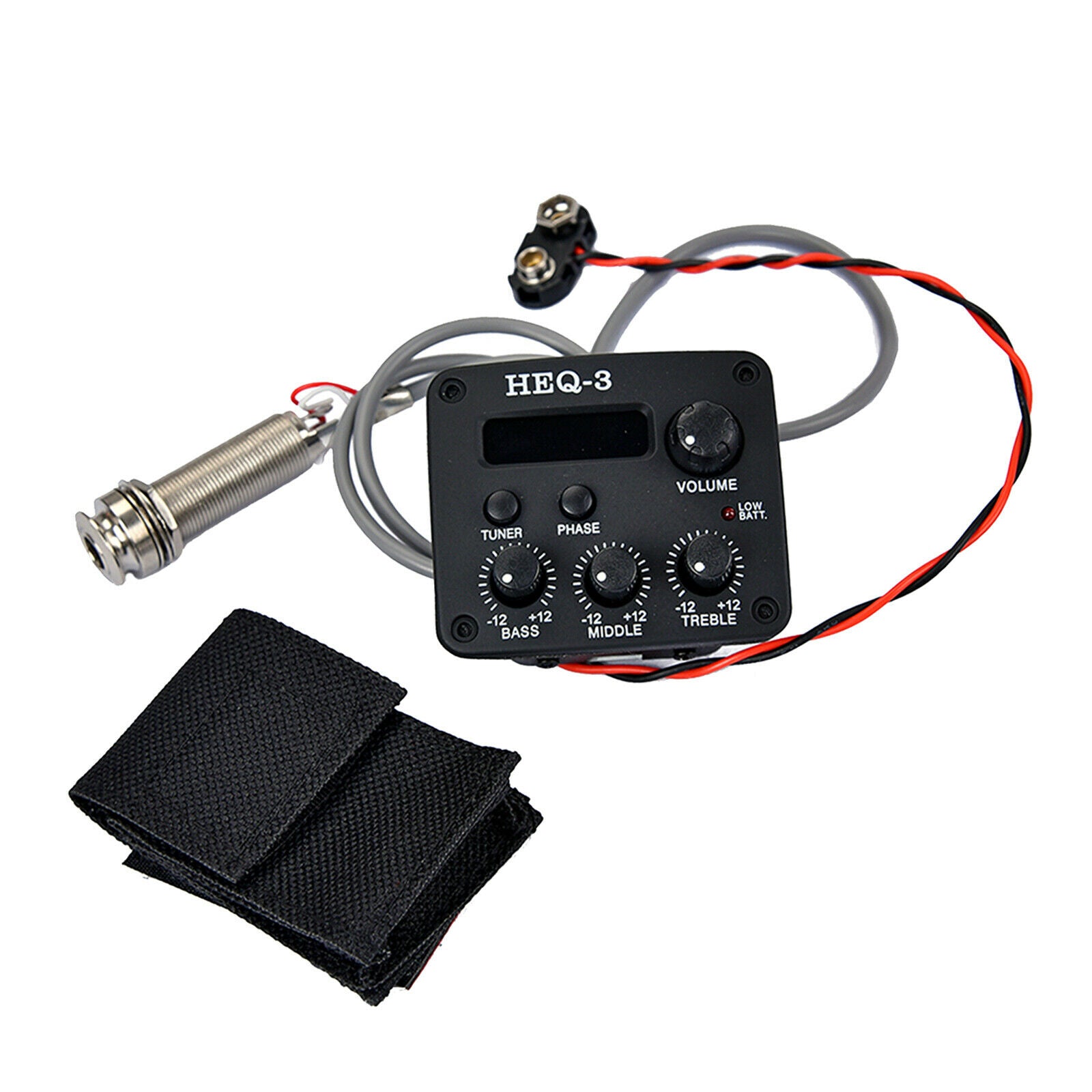 Acoustic Guitar 3 Bands Piezo Pickup Equalizer with LCD Display Guitar Parts