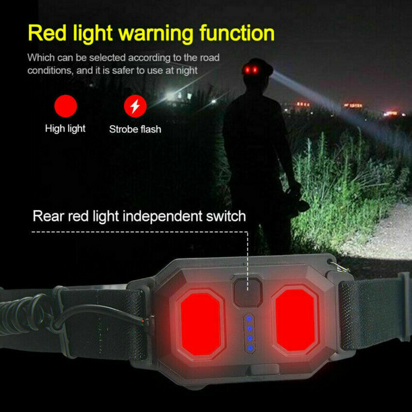 3Mode LED Headlamp Headlight Torch Flashlight Work Light Bar Head Band Lamp