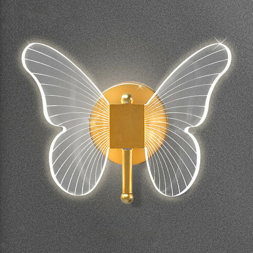Nordic Butterfly Wall Light Indoor Home Bar Loft Corridor Fixture Decoration